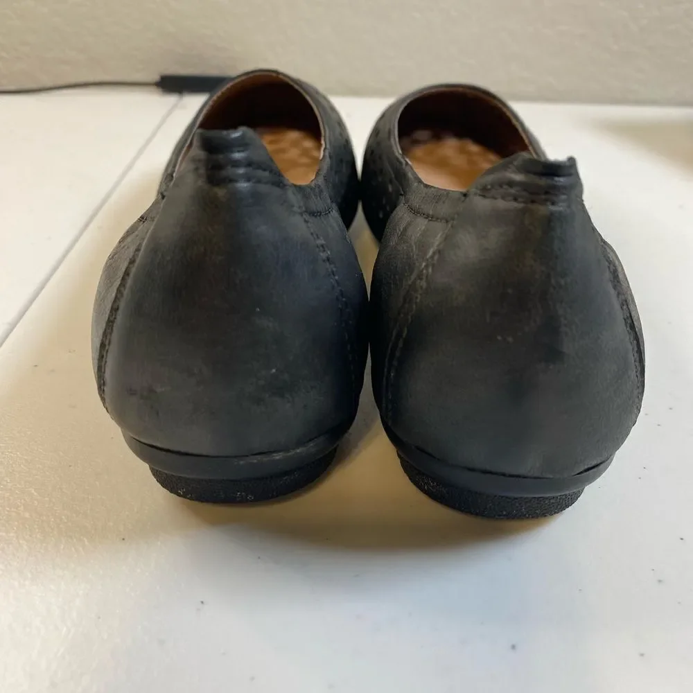 NIB Josef Seibel Women’s Pippa 29 Black Leather Ballet Flat - Size 6.5